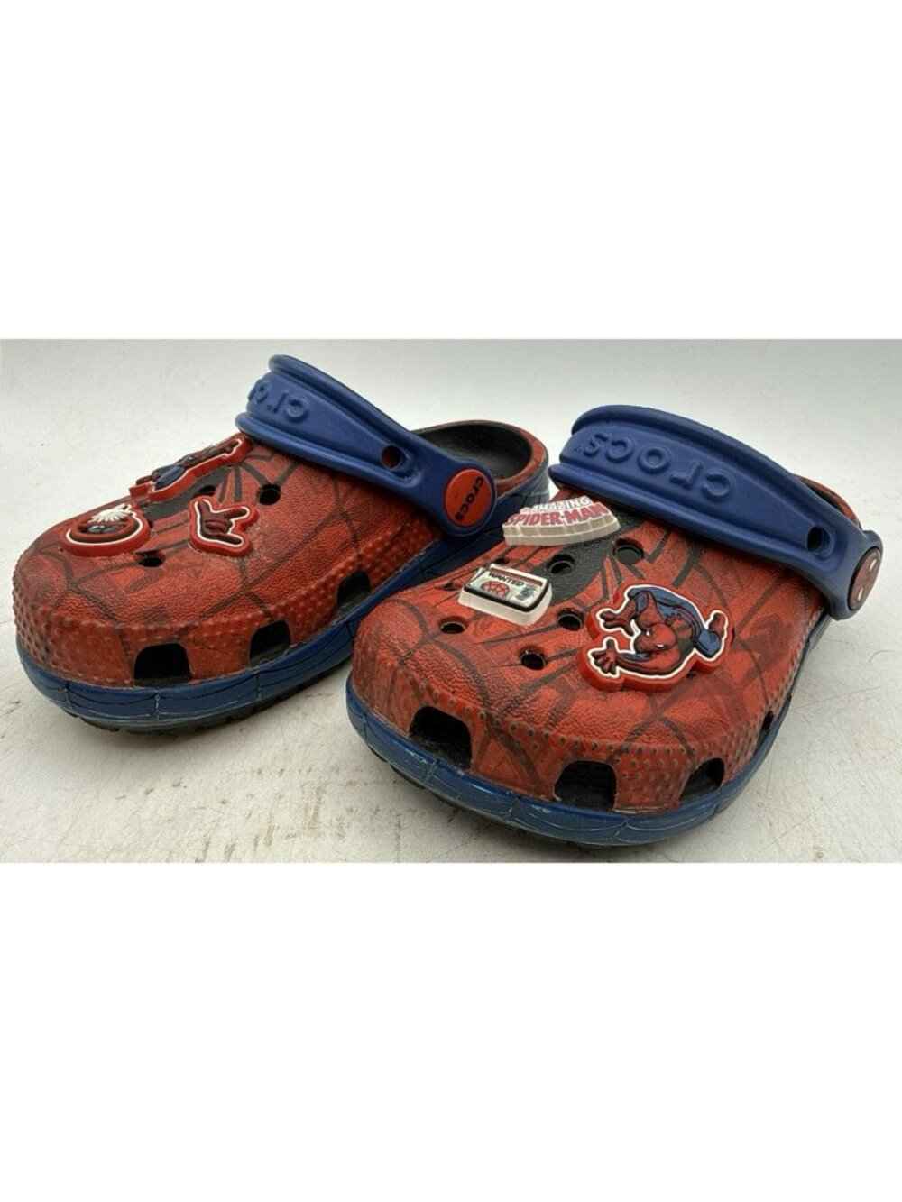 Crocs Classic Marvel Spider Man Clog Kids Red Blue Black Slip On US 7